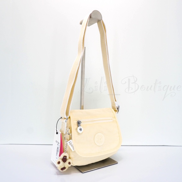 Kipling Sabian Crossbody Mini Shoulder Bag Polyamide AC8280 Pale Daffodil Yellow - Picture 2 of 12